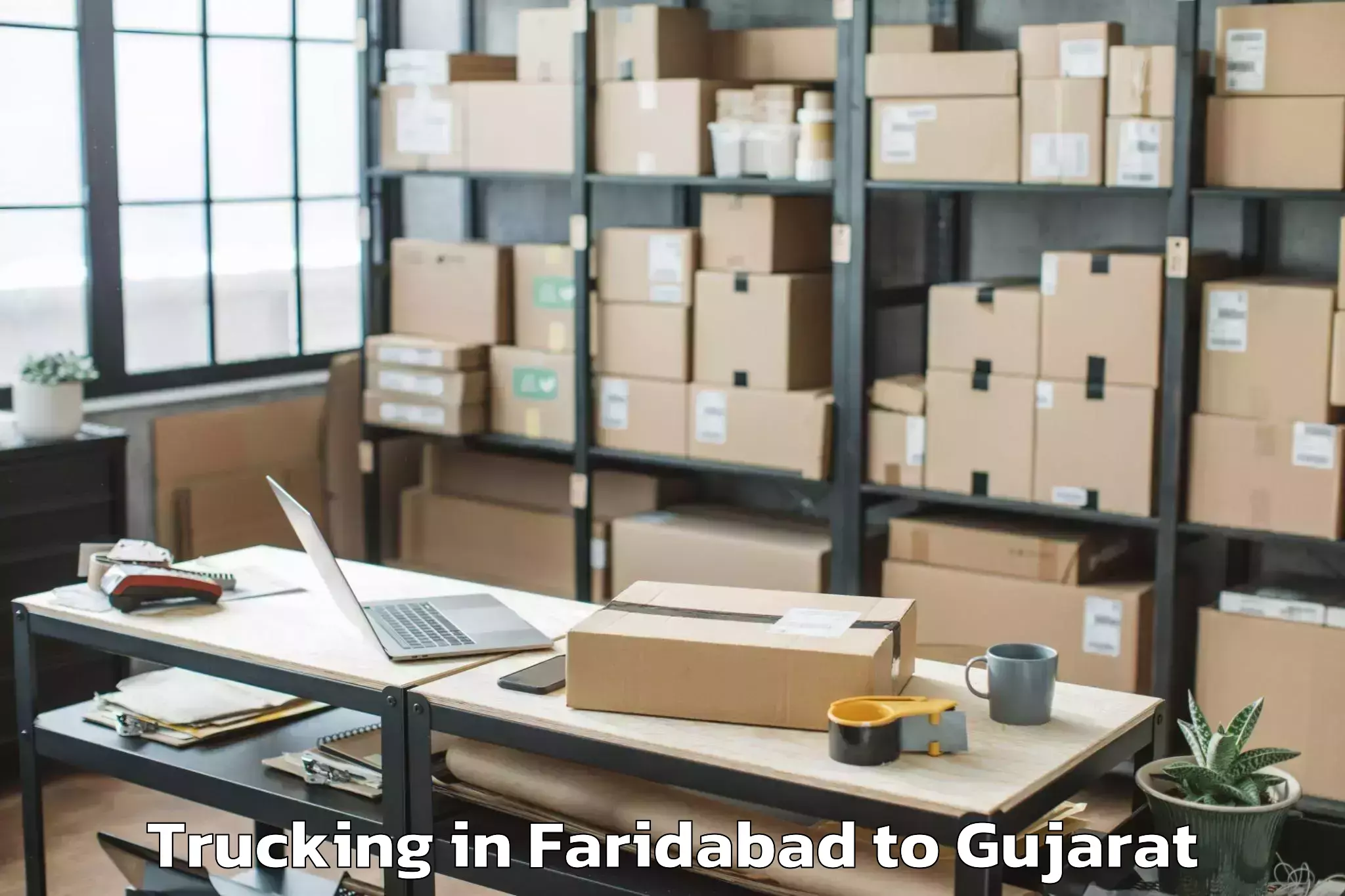 Reliable Faridabad to Kalol Gujarat Trucking